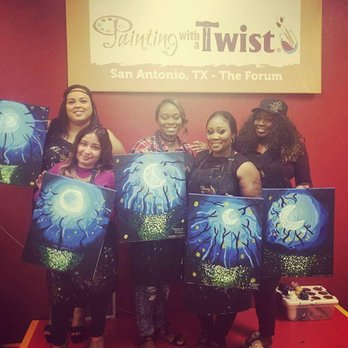 Painting with a Twist - The girls had fun and can't wait to go back! - Paint & Sip Near Me - Live Oak, Texas