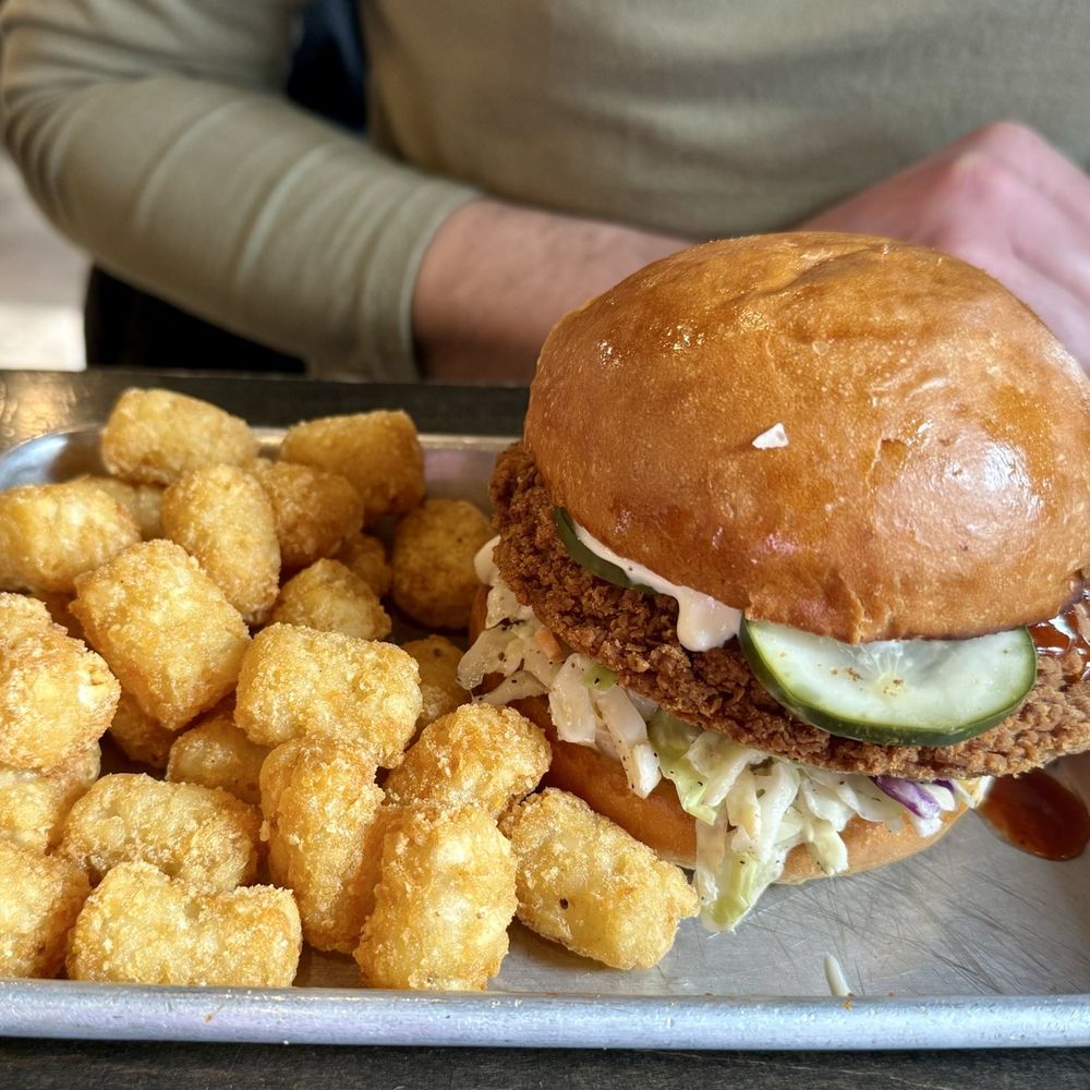 Railtown Brewing Company - Nashville Hot Chicken Sandwich - Breweries Near Me - Caledonia, Michigan