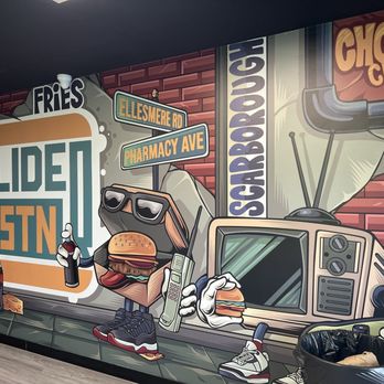Slider Station - Feature wall - Burgers Near Me - Scarborough, Ontario Slider Station - Feature wall - Burgers Near Me - Scarborough, Ontario