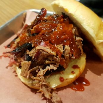 Just Q'in Restaurant - An ok sandwich with brisket - Southern Near Me - Cincinnati, Ohio