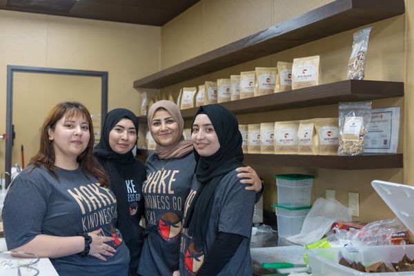 BeKinder Coffee - BeKinder Coffee is moving full steam ahead and with your support we can continue to help refugees. Our goal is to expand our team with the hire of two refugees. Every BeKinder Coffee purchase or donation made online or in-person gets us closer to our goal and helps us to continue fighting for our cause. Make sure to check out our delicious coffee bean offerings and grab a bag or two! As always, your donation is tax deductible BeKinder Coffee - BeKinder Coffee is moving full steam ahead and with your support we can continue to help refugees. Our goal is to expand our team with the hire of two refugees. Every BeKinder Coffee purchase or donation made online or in-person gets us closer to our goal and helps us to continue fighting for our cause. Make sure to check out our delicious coffee bean offerings and grab a bag or two! As always, your donation is tax deductible