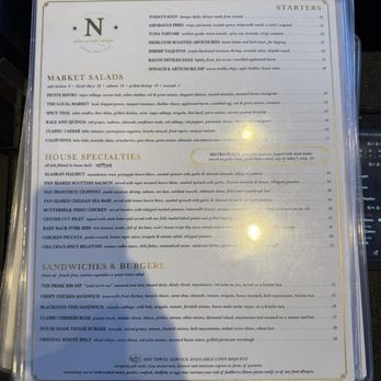 Nick's On State - Menu - New American Near Me - Carlsbad, California Nick's On State - Menu - New American Near Me - Carlsbad, California