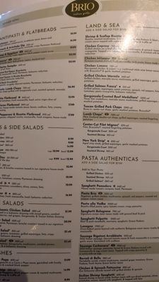 Menu photo 2 Brio Italian Grille Sarasota, FL