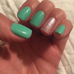 Gel manicure.