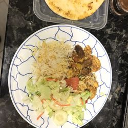 Chicken and lamb platter