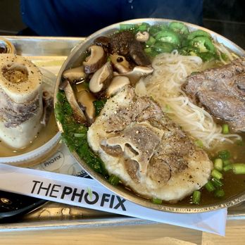 The Pho Fix - The supreme bowl   With bone marrow, oaxtail & a rib - Vietnamese Near Me - Houston, Texas