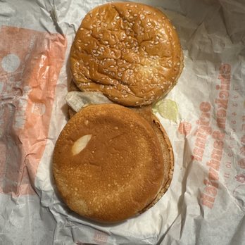 Burger King - look at them buns . Only one had the seseme seeds. - Fast Food Near Me - Bethel, Pennsylvania