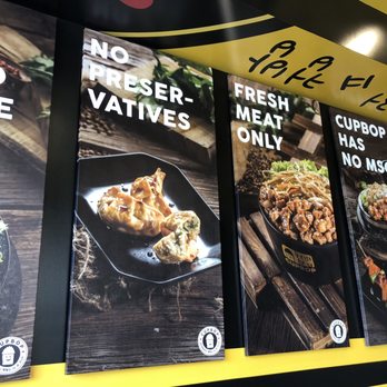 Cupbop - Korean BBQ in a Cup - Dining area signs - Korean Near Me - American Fork, Utah Cupbop - Korean BBQ in a Cup - Dining area signs - Korean Near Me - American Fork, Utah