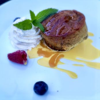 Threefold Cafe - Sticky toffee pudding w/ crème anglaise and caramel - Coffee & Tea Near Me - Chestnut Ridge, New York Threefold Cafe - Sticky toffee pudding w/ crème anglaise and caramel - Coffee & Tea Near Me - Chestnut Ridge, New York