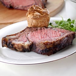 The roast rib of Aberdeen Angus beef from the Duke of Buccleuch's Scottish estate.