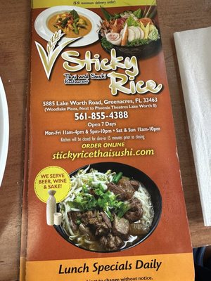 sticky rice thai & sushi by null