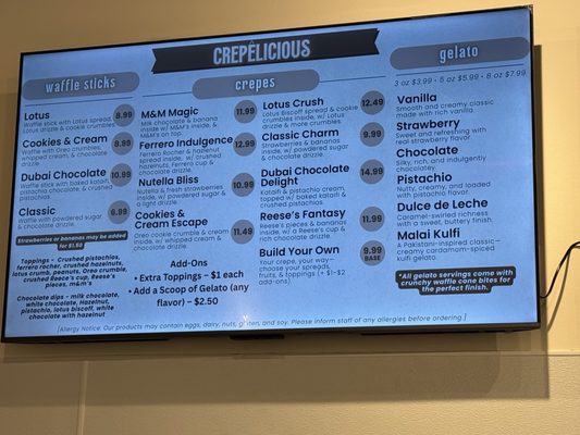 Menu photo 3 Crêpelicious Missouri City, TX