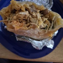 Shredded chicken super burrito. Delicious Shredded chicken super burrito. Delicious