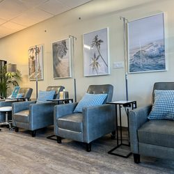 Proactive Health Labs - Experience our newly revamped IV therapy lounge - a space designed for ultimate relaxation and comfort.