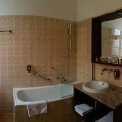 Grandhotel Brno - Bathroom in My Room at Grand Hotel Brno