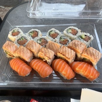 Tokyo Street Market - Our made to order salmon sushi lovers tray. - Japanese Near Me - Calgary, Alberta