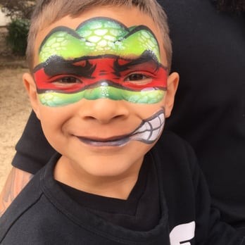 Fantasy Faces - TMNT - Rafael - Face Painting Near Me