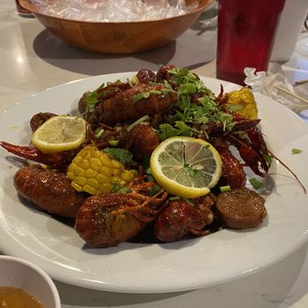 DVR Restaurant & Lounge - Crawfish  sausage, potatoes and corn - Vietnamese Near Me - Merchantville, New Jersey