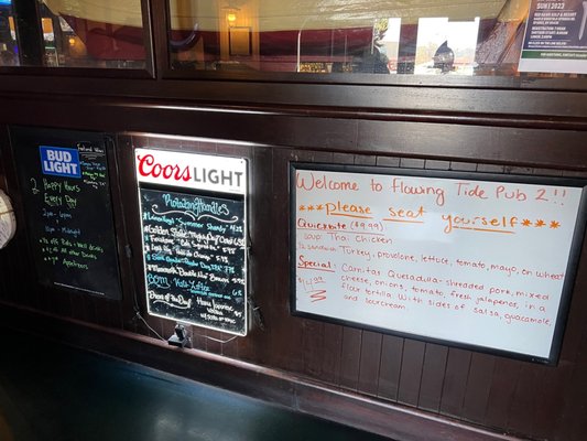 Menu photo 8 Flowing Tide Pub 2 Reno, NV