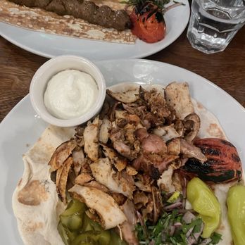 Ammatoli - Shawarma Chicken Wrap Beef and lamb kabob - Mediterranean Near Me - Long Beach, California