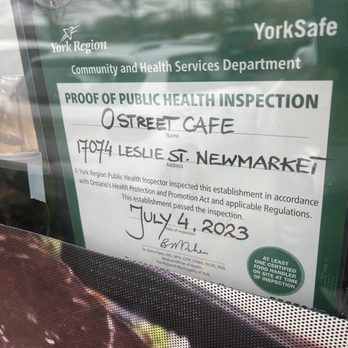 O Street Cafe - Good to go - Chinese Near Me - Newmarket, Ontario
