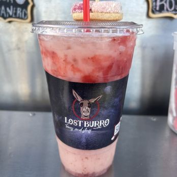 Lost Burro Tacos and Stuff - Strawberry Horchata - Food Trucks Near Me - Glendale, Arizona