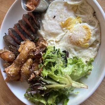 Indaco - C.A.B. Flat Iron Steak & eggs - Italian Near Me - Charlotte, North Carolina Indaco - C.A.B. Flat Iron Steak & eggs - Italian Near Me - Charlotte, North Carolina