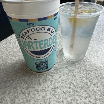 Quarterdeck Restaurants - Lemonade and water - Seafood Near Me - Dania Beach, Florida Quarterdeck Restaurants - Lemonade and water - Seafood Near Me - Dania Beach, Florida