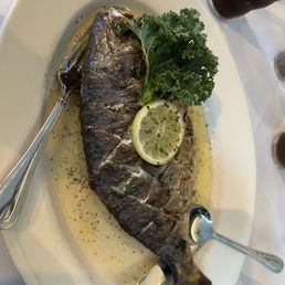 Whole broiled pompano! Whole broiled pompano!