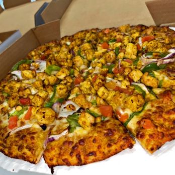 Curry Pizza House Milpitas - Curry Chicken Masala (Medium 12") 8 slice pizza - Pizza Near Me - Milpitas, California Curry Pizza House Milpitas - Curry Chicken Masala (Medium 12") 8 slice pizza - Pizza Near Me - Milpitas, California