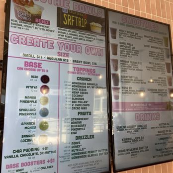 Bondi Bowls - Menu - August 2025 - Acai Bowls Near Me - Huntington Beach, California Bondi Bowls - Menu - August 2025 - Acai Bowls Near Me - Huntington Beach, California