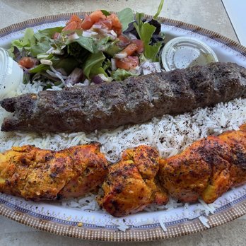 Baba Kabob - Kofta and Chicken Combo Plate - Mediterranean Near Me - Poway, California Baba Kabob - Kofta and Chicken Combo Plate - Mediterranean Near Me - Poway, California