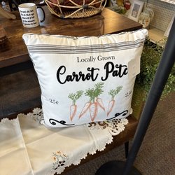 Wimberley Pharmacy - Carrot Patch Pillow