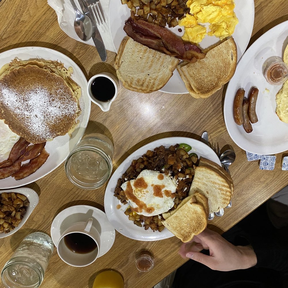 Mr & Mrs P's Eatery - a table full of breakfast foods - Bakeries Near Me - Ripon, Wisconsin Mr & Mrs P's Eatery - a table full of breakfast foods - Bakeries Near Me - Ripon, Wisconsin