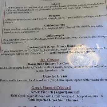 Yanni's Greek Restaurant - The Dessert Menu - Greek Near Me - Seattle, Washington Yanni's Greek Restaurant - The Dessert Menu - Greek Near Me - Seattle, Washington
