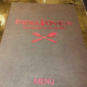 India Oven - Elk Grove - Nice pleather menu - Indian Near Me - Elk Grove, California