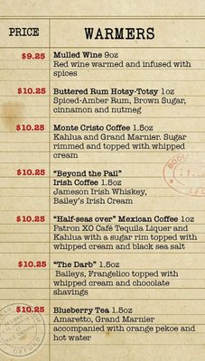 Menu photo 3 The Speakcheasy Barrie, ON