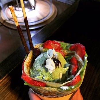 T-Swirl Crepe - Matcha Azuki Bean - Creperies Near Me - Flushing, New York