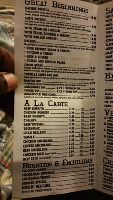 Menu photo 8 Papitos Hattiesburg, MS