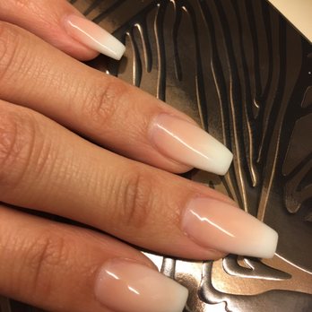 Latest French Ombre Nails Coffin Shape Affauto