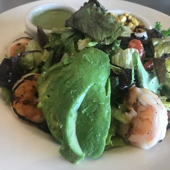 Bazille - cilantro lime shrimp salad (I think I added avocado) - New American Near Me - San Diego, California Bazille - cilantro lime shrimp salad (I think I added avocado) - New American Near Me - San Diego, California