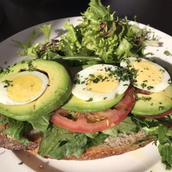 Caffe Central - Avocado and boiled egg signature toast. Yum!!! - Coffee & Tea Near Me - Burlingame, California