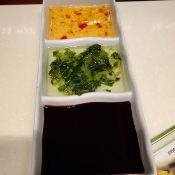 Green Zone - These are the sauces that came with the Hainan chicken rice. - Organic Stores Near Me - Temple City, California