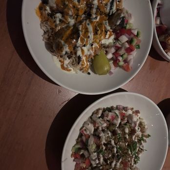 Mama Mezze - Lamb over rice and chopped salad - Mediterranean Near Me - New York, New York