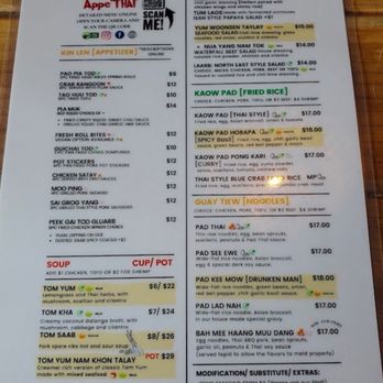 AppeThai - Menu - Thai Near Me - Brown Deer, Wisconsin