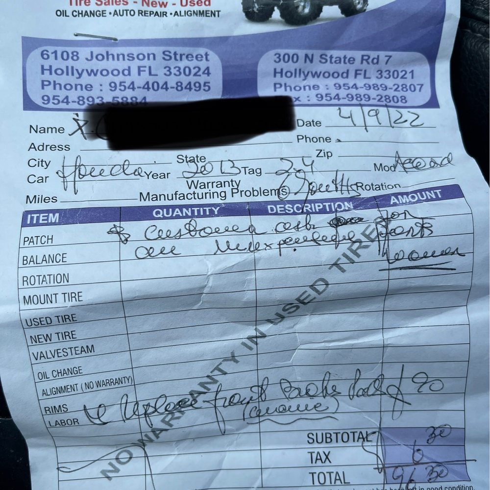 Metro Center - This is my receipt and how much I paid - Mobile Phones Near Me - Hollywood, Florida