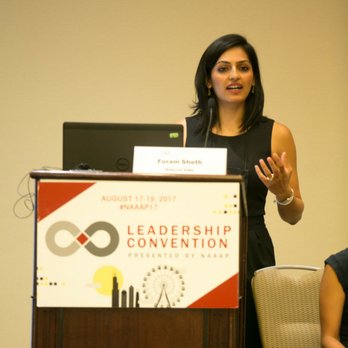 Ama La Vida - Our co-founder, Foram, speaking at a leadership convention. - Life Coach Near Me