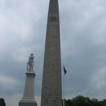 Bennington Battle Monument - Approach to the Bennington Battle Monument from the road - shot from inside my car. - Museums Near Me - Bennington, Vermont