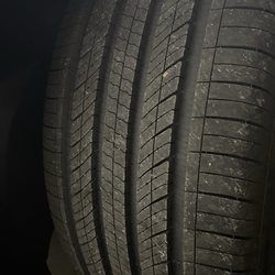 Les Schwab Tire Center - Photo to show the difference between the main tread and the outer siping on a tire. Tread on the tires removed were pretty close to this.