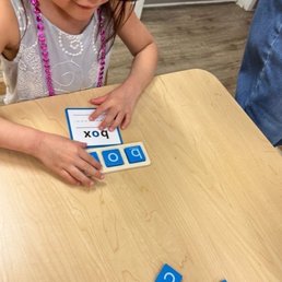 My daughter practicing short o at Milestone Academy My daughter practicing short o at Milestone Academy